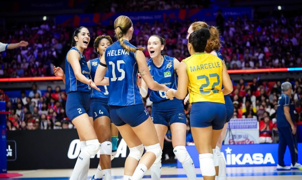Seleção feminina de vôlei do Brasil enfrenta Japão em duelo decisivo na Liga das Nações