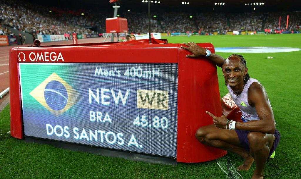 Alison dos Santos faz história em Zurique e estabelece novo recorde mundial nos 400m com barreiras