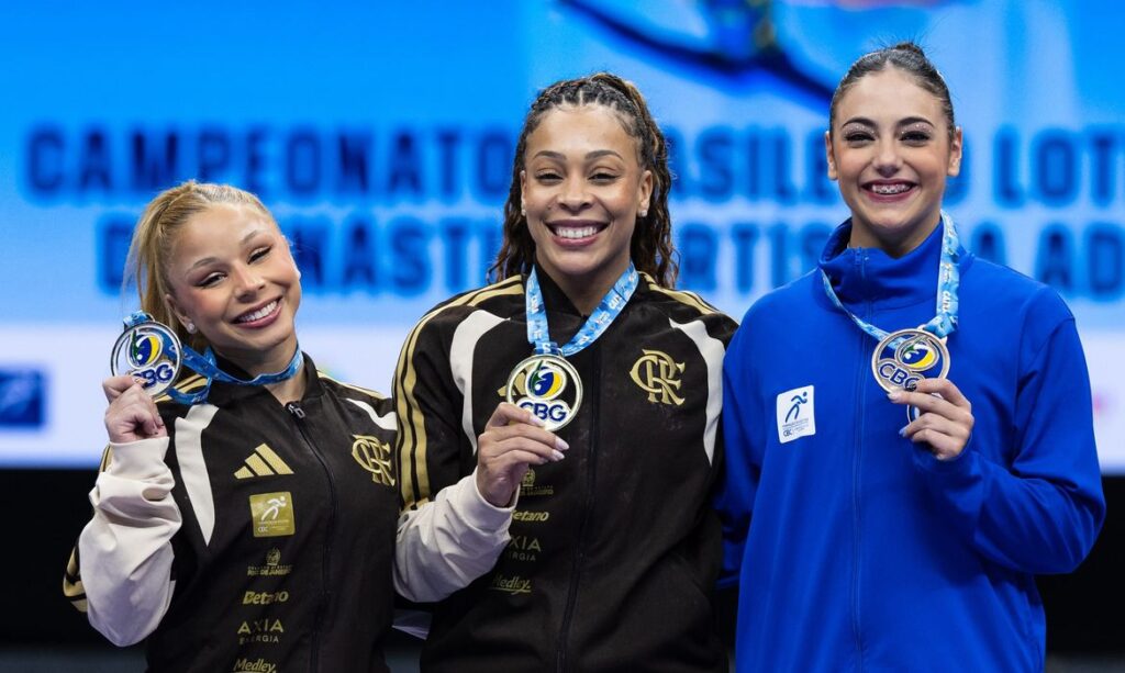 Conquistas douradas marcam o Campeonato Brasileiro de Ginástica Artística com Lorrane Oliveira e Caio Souza