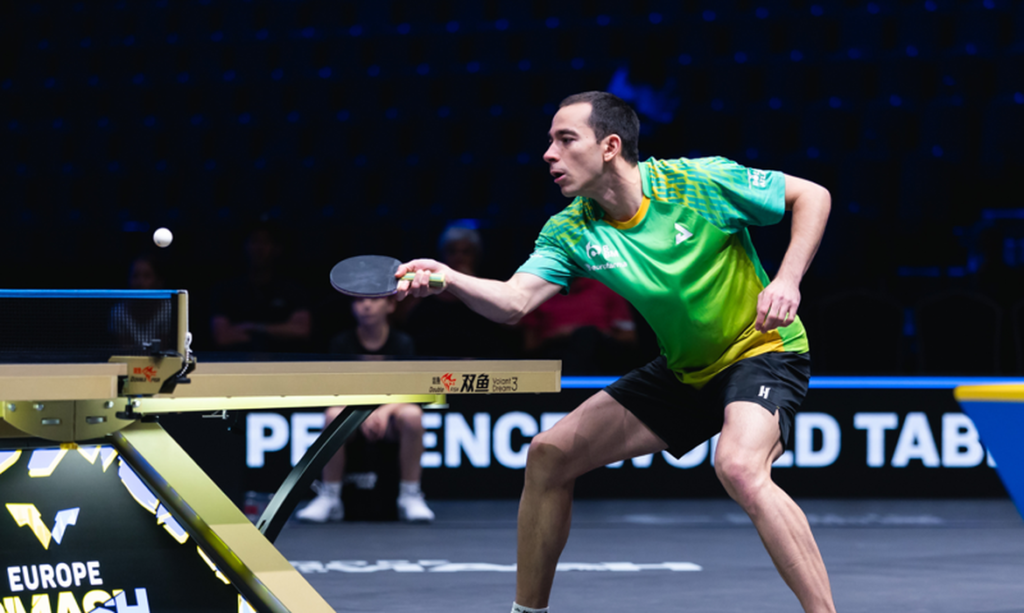 Hugo Calderano avança às oitavas do Europe Smash após vitória dominante na Suécia