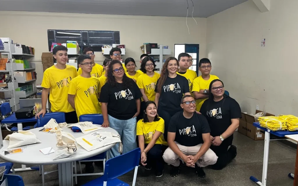 Projeto Pipoca em Cena retorna a Manaus com oficinas de cinema para alunos da rede pública