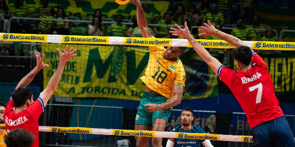 Brasil estreia com vitória sobre o Chile no Campeonato Sul-americano de vôlei