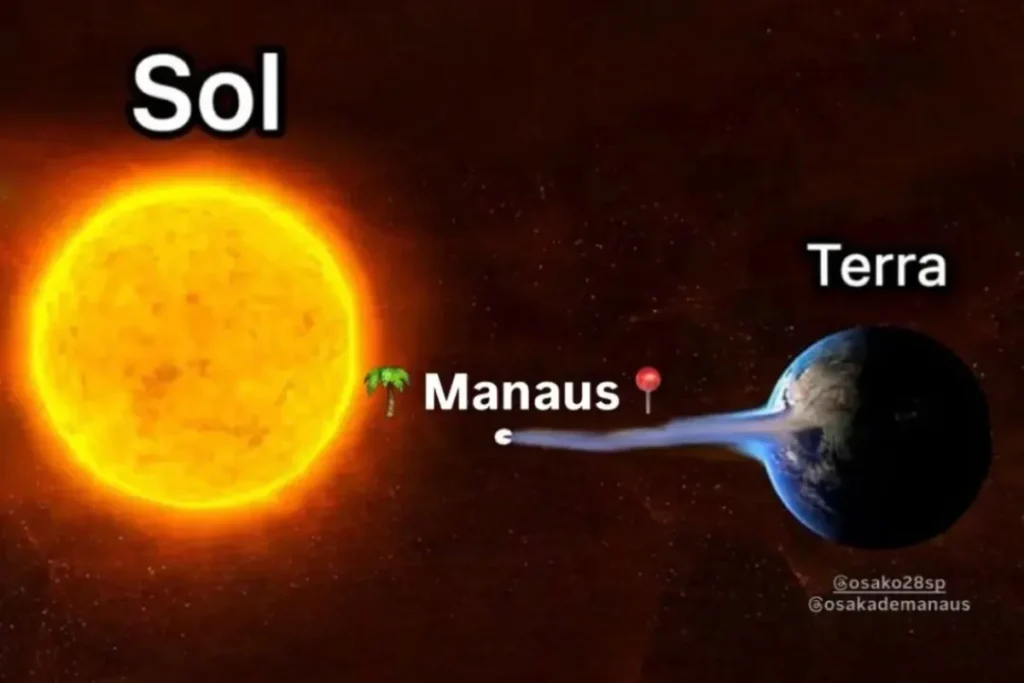 Calor extremo em Manaus supera recordes e vira fenômeno nas redes sociais