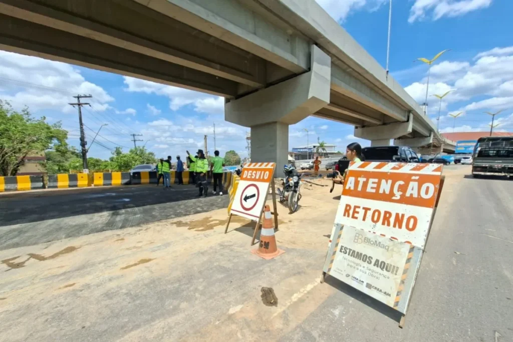 Complexo Viário Passarão ganha nova alça de retorno na zona oeste de Manaus