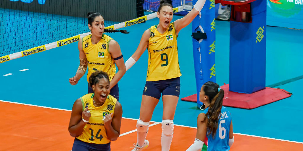 Vôlei feminino brasileiro assegura vaga em Los Angeles 2028 com título invicto no Pré-olímpico