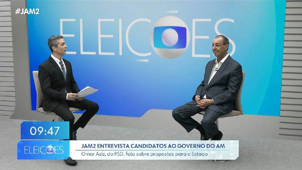 Omar Aziz detalha propostas e discute temas prioritários para o Amazonas em sabatina
