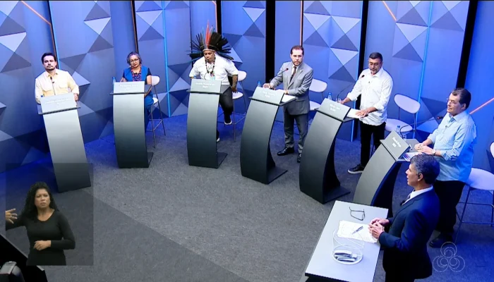 Candidatos ao Senado do Amazonas confrontam ideias em debate na Rede Amazônica