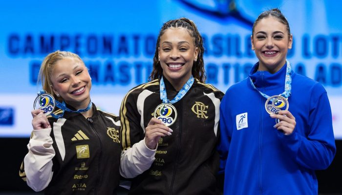 Conquistas douradas marcam o Campeonato Brasileiro de Ginástica Artística com Lorrane Oliveira e Caio Souza