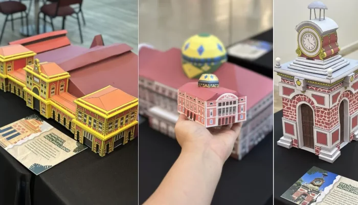 Exposição gratuita em Manaus homenageia aniversário da cidade com papercraft