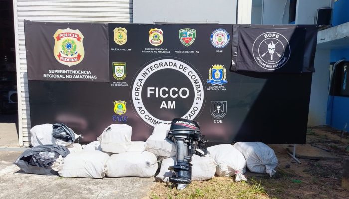 Força-tarefa no Amazonas apreende 500 kg de drogas e prende cinco em Novo Airão