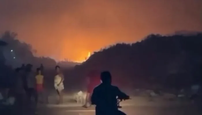 Fumaça de incêndio em lixão afeta moradores e comércios no interior do amazonas