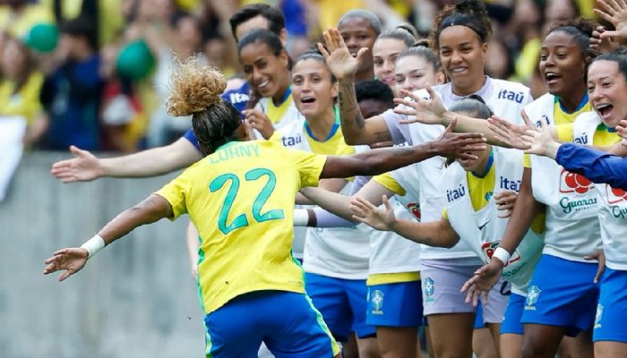 Futebol feminino: Brasil domina Argentina em vitória expressiva no Beira-rio