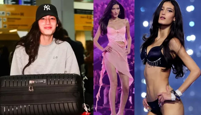 Luiza Perote desembarca no Brasil após estreia histórica na Victoria's Secret