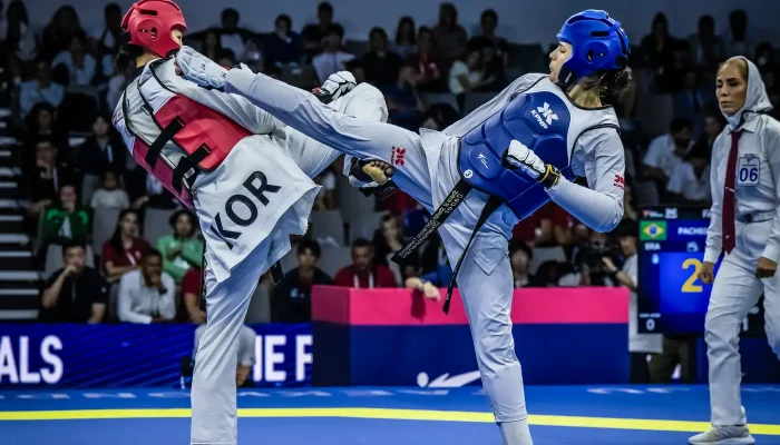 Maria Clara Pacheco consolida domínio mundial no taekwondo com novo título em Muju
