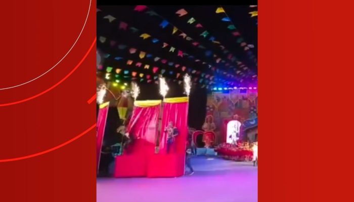 Músico sofre queda em módulo alegórico durante festival no Amazonas