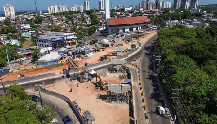 Obras no Complexo Passarão em Manaus exigem atenção de motoristas e passageiros