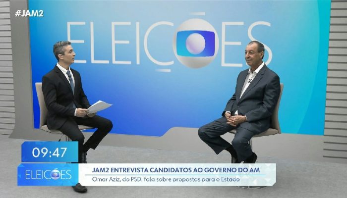 Omar Aziz detalha propostas e discute temas prioritários para o Amazonas em sabatina