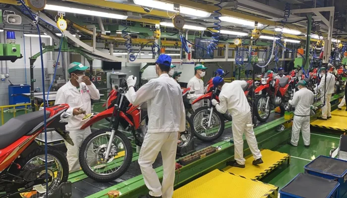 Produção de motocicletas em Manaus atinge recorde histórico para o mês de julho