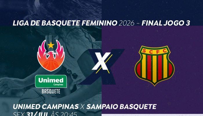Unimed Campinas e Sampaio Basquete duelam em jogo decisivo da final da LBF 2026