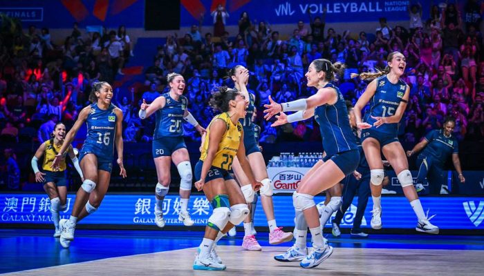 Vôlei feminino: Brasil supera Itália em semifinal eletrizante e busca título inédito da Liga das Nações